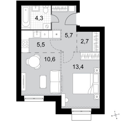 2к. квартира