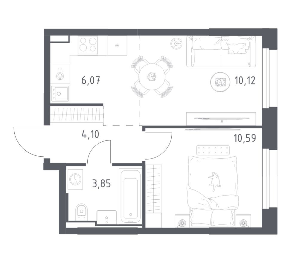 1к. квартира