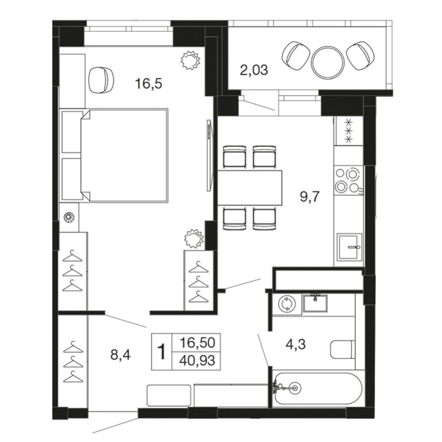 1к. квартира