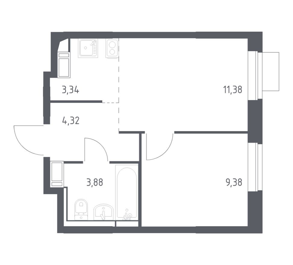 1к. квартира
