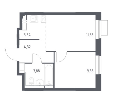 1к. квартира