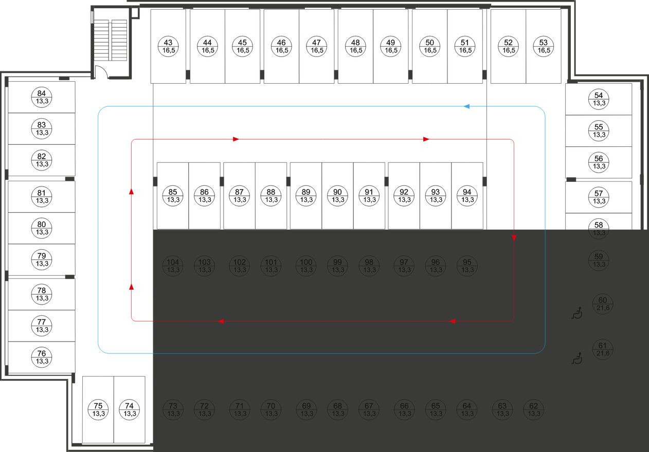 Надземное машино-место, 16.5 м²