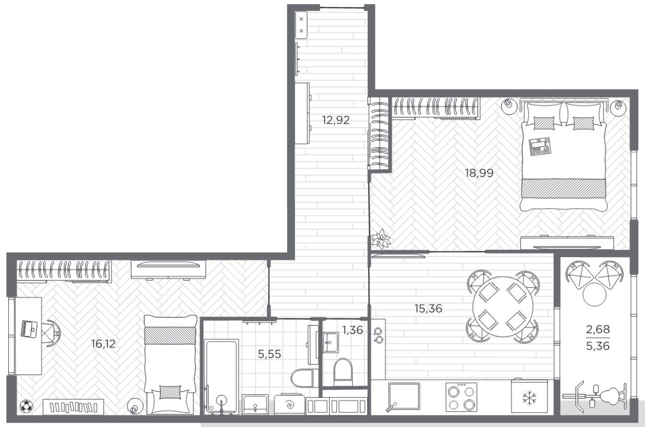 2к. квартира