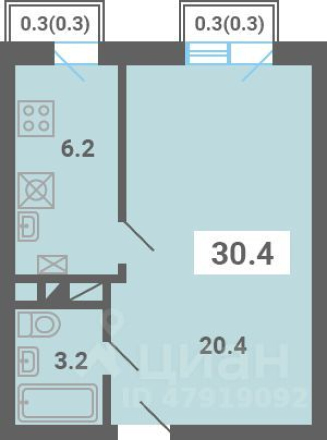1к. квартира