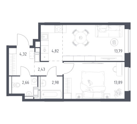 1к. квартира