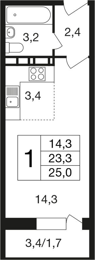 1к. квартира
