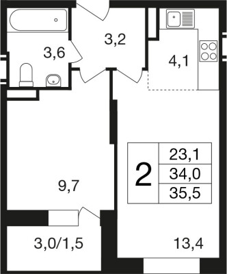 2к. квартира