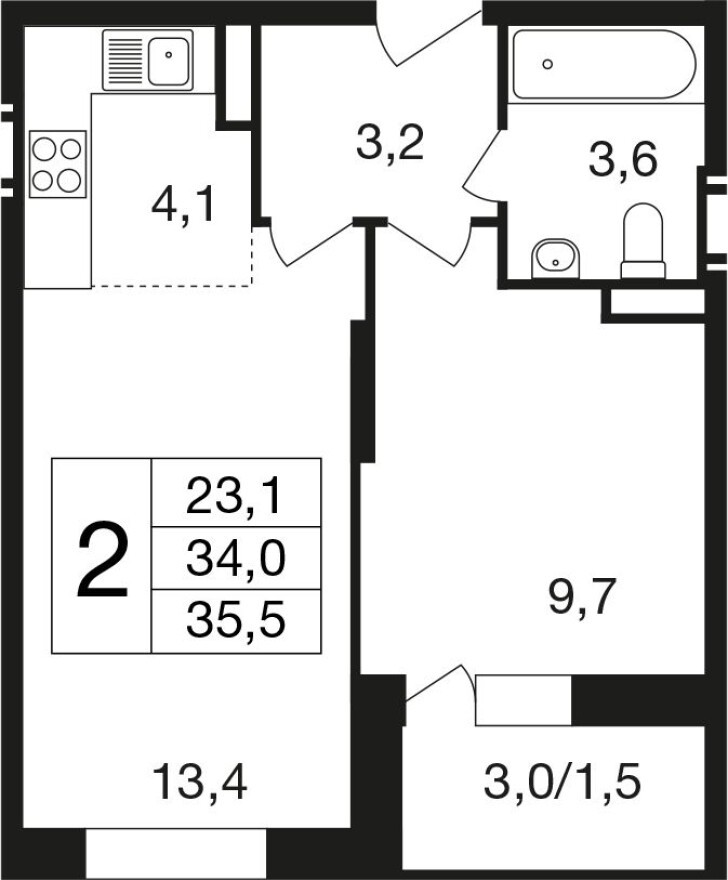 2к. квартира