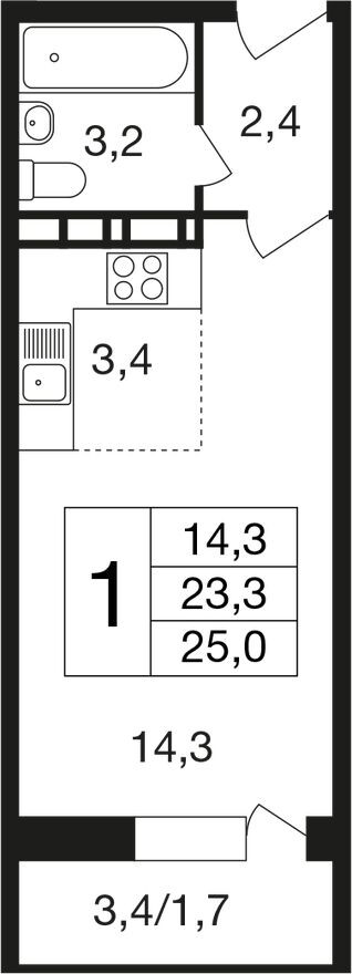 1к. квартира