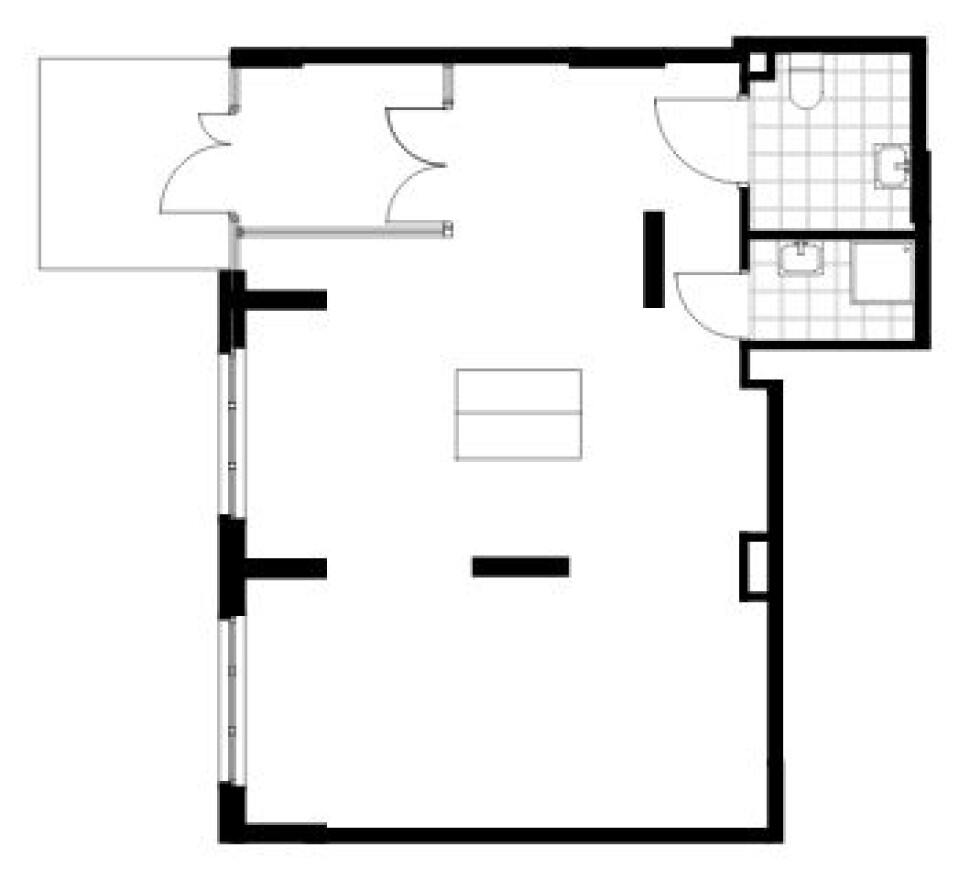 Планировка — Торговое помещение, 64.7 м²