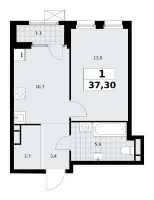 1к. квартира