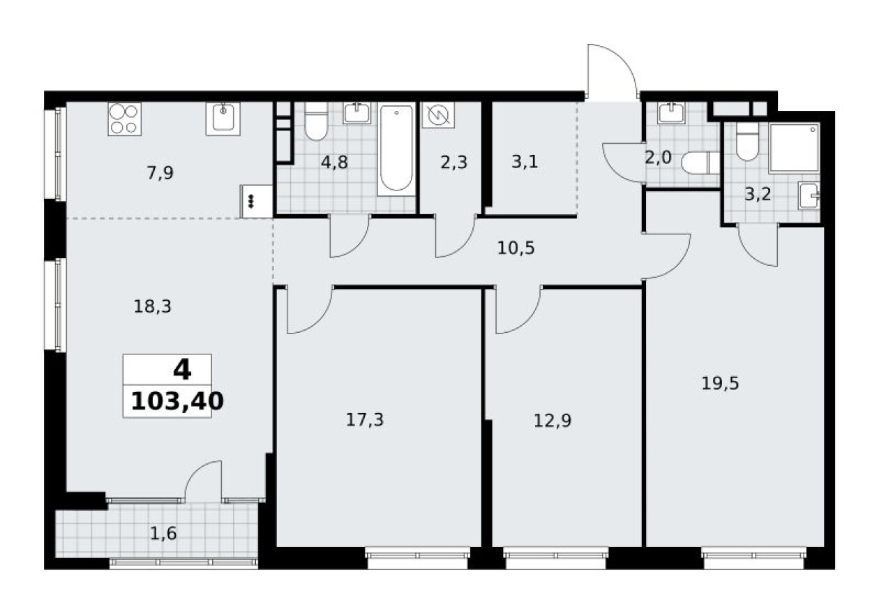 4к. квартира