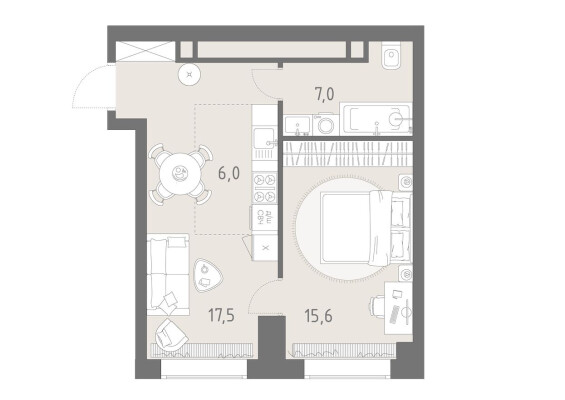 2к. квартира