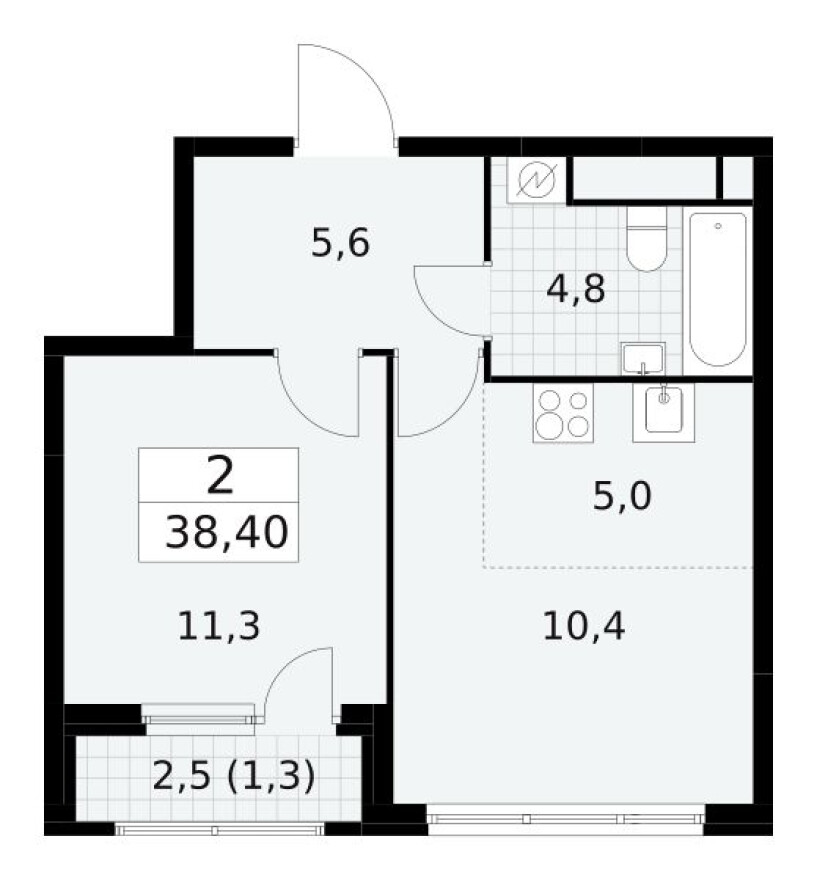 2к. квартира