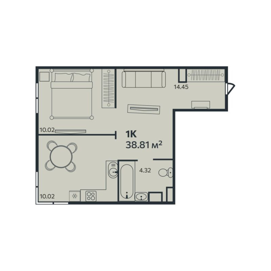 1к. квартира