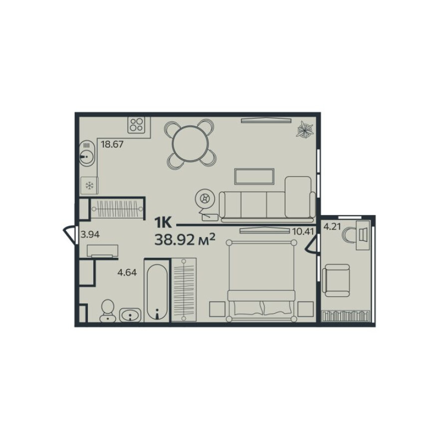 2е квартира