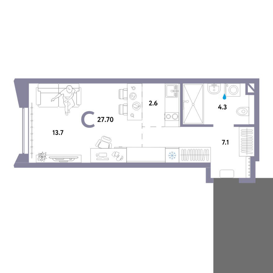 Студия-квартира