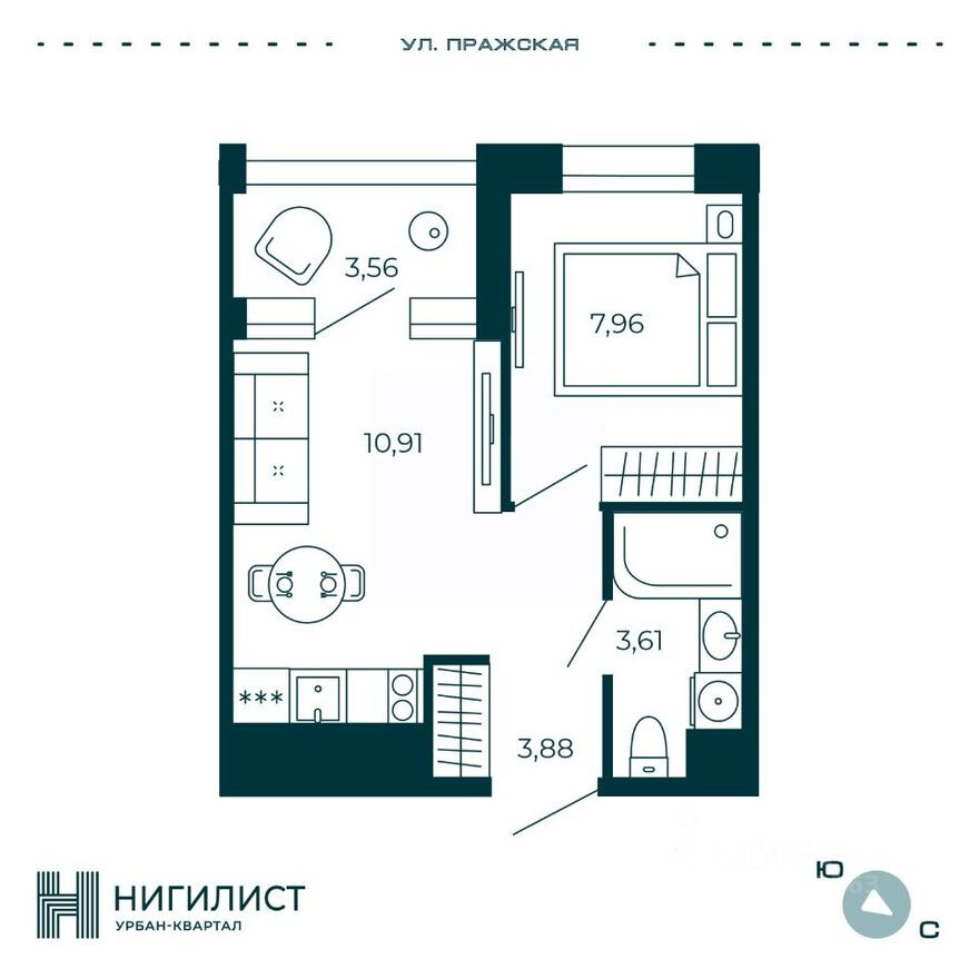 1к. квартира