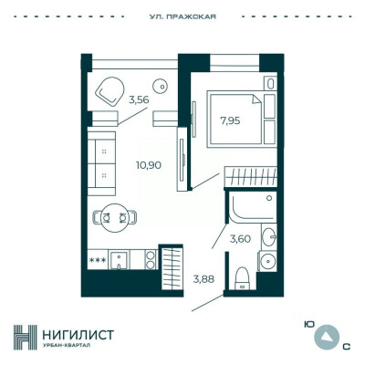 1к. квартира