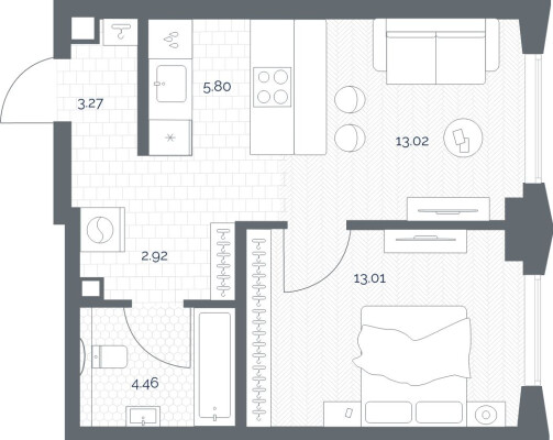 1к. квартира