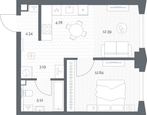 1к. квартира