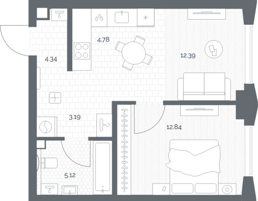 1к. квартира