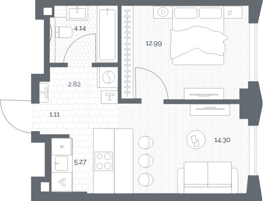 1к. квартира