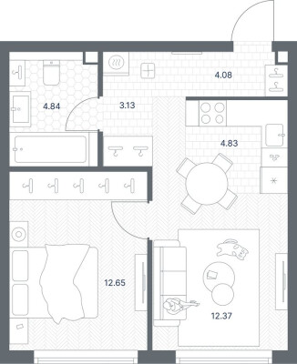 1к. квартира