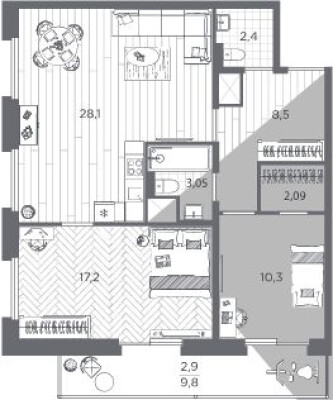 2к. квартира