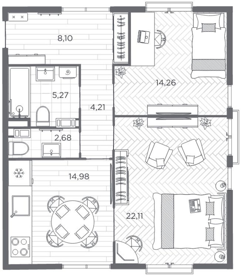 2к. квартира