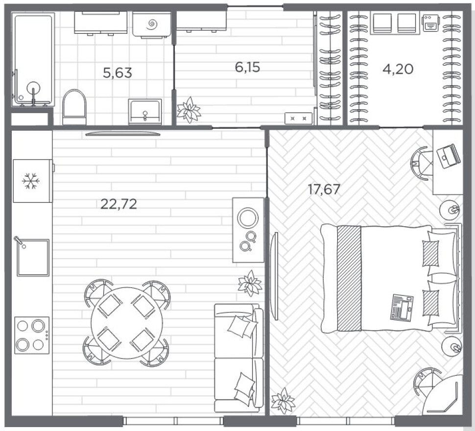 1к. квартира