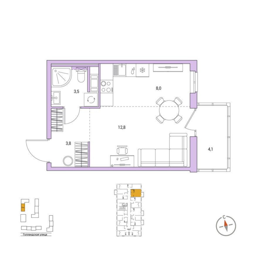 1к. квартира