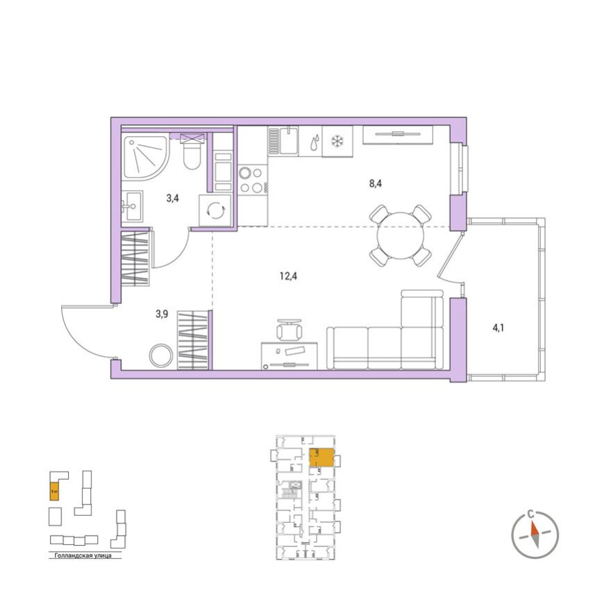 1к. квартира