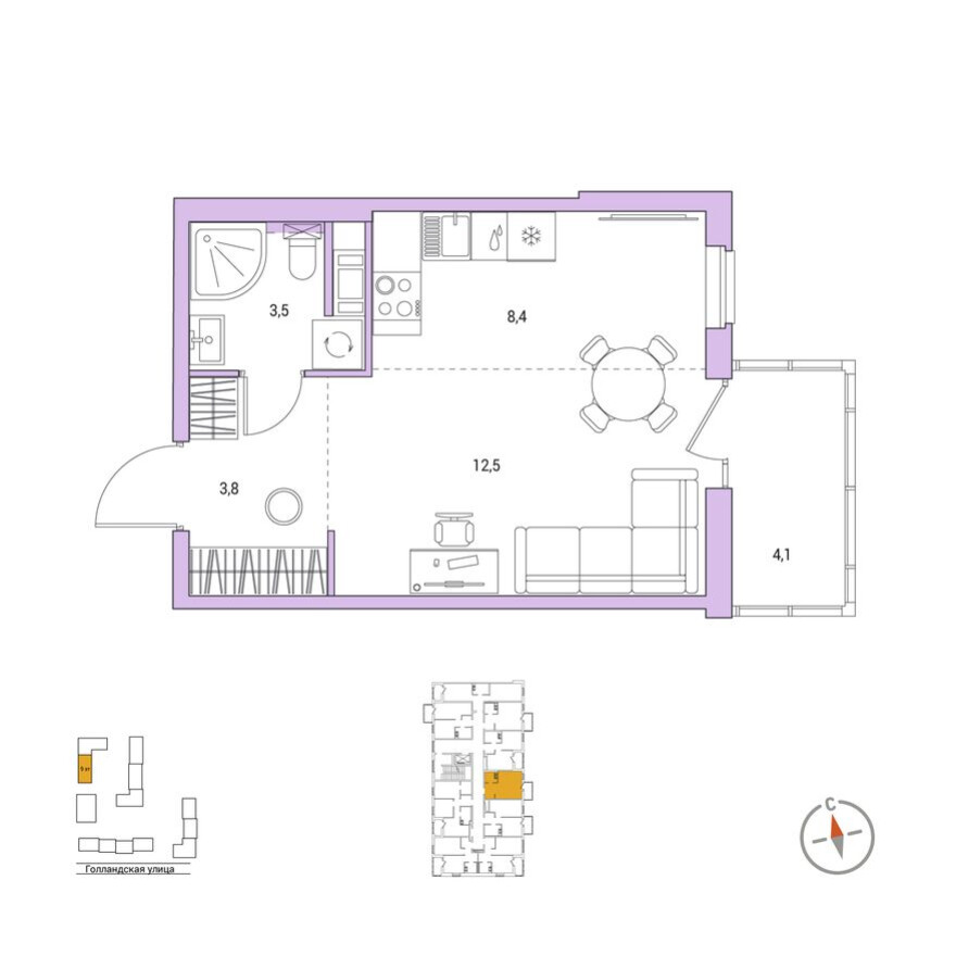 1к. квартира