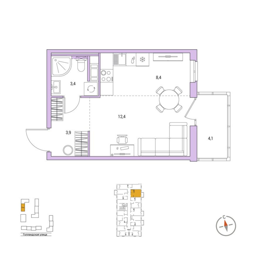 1к. квартира