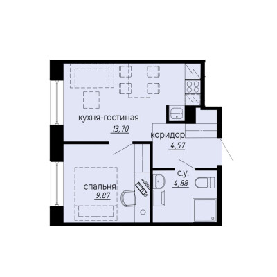 1е квартира