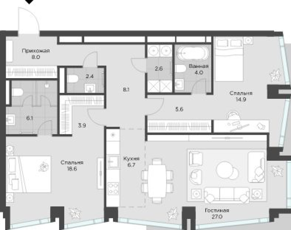 2к. квартира