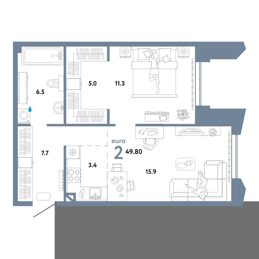 2е квартира