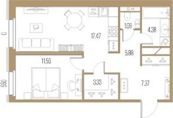 1к. квартира