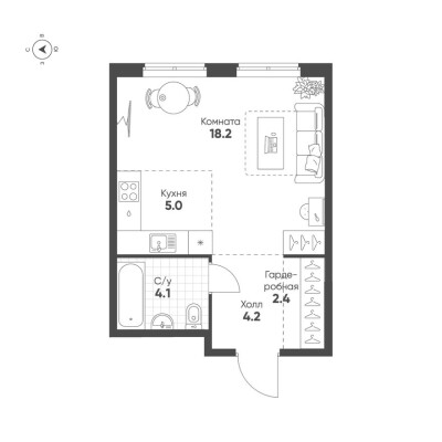 1к. квартира