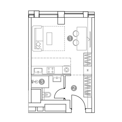 1к. апартаменты