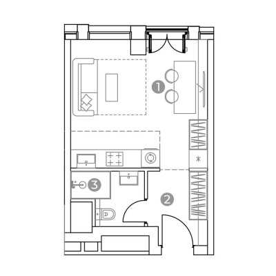 1к. апартаменты