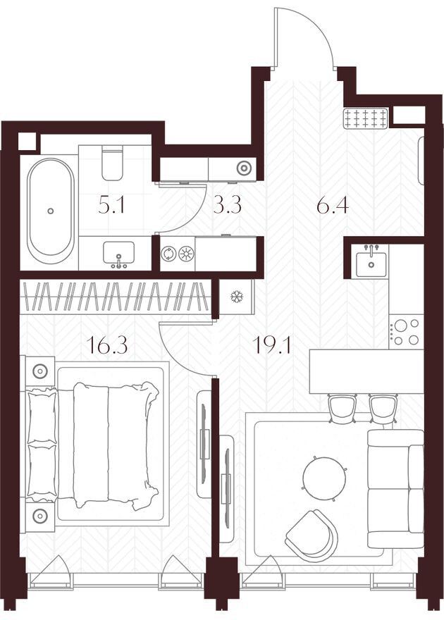 1к. квартира