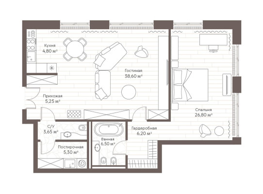1к. квартира