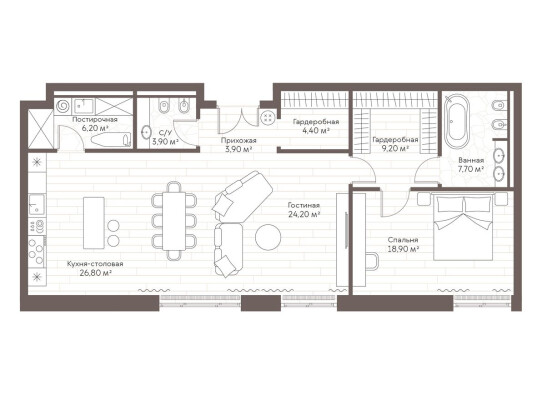 1к. квартира