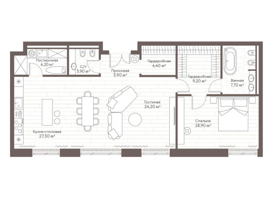 1к. квартира