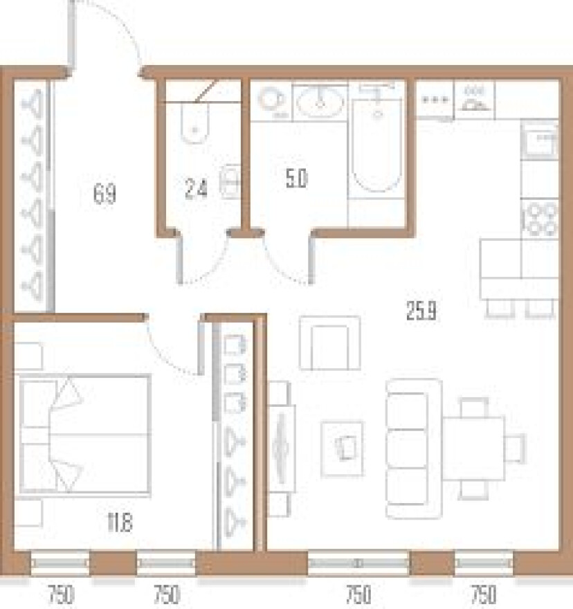 1к. квартира