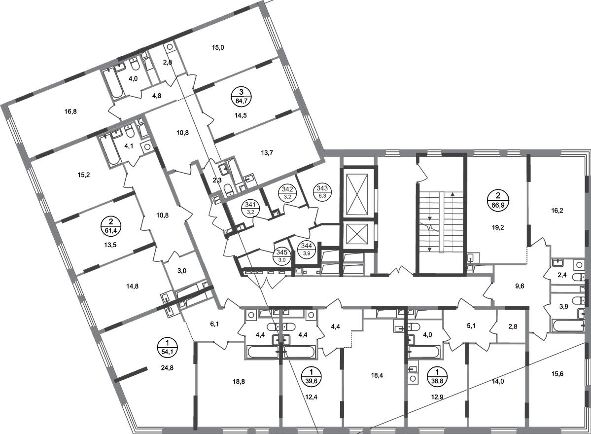 Кладовая на этаже, 3.2 м²