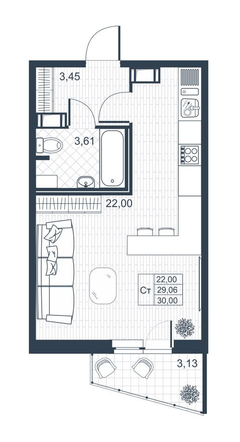Студия-квартира