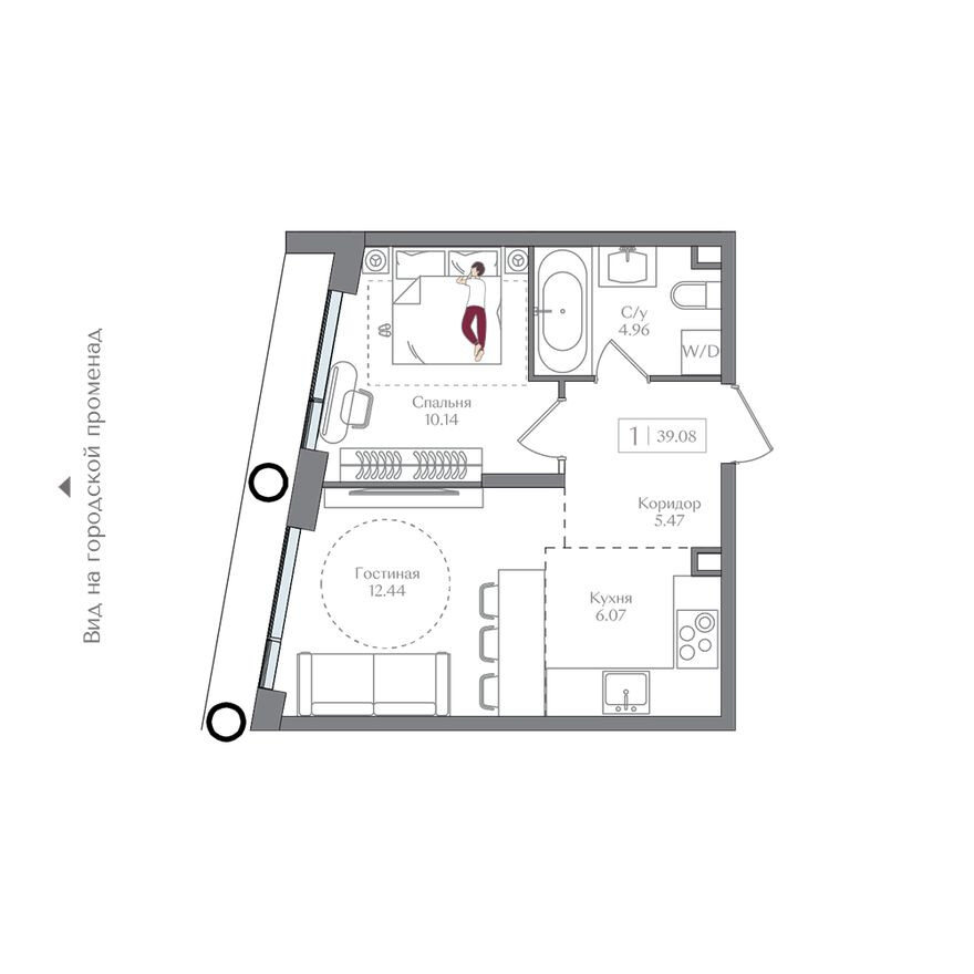 1к. квартира